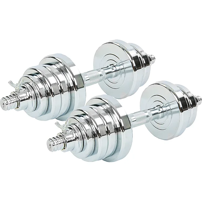 Разборные гантели
 стальные хромированные 25кг SP-SPORT
 TA-8054-25 2шт по 12,5кг хром