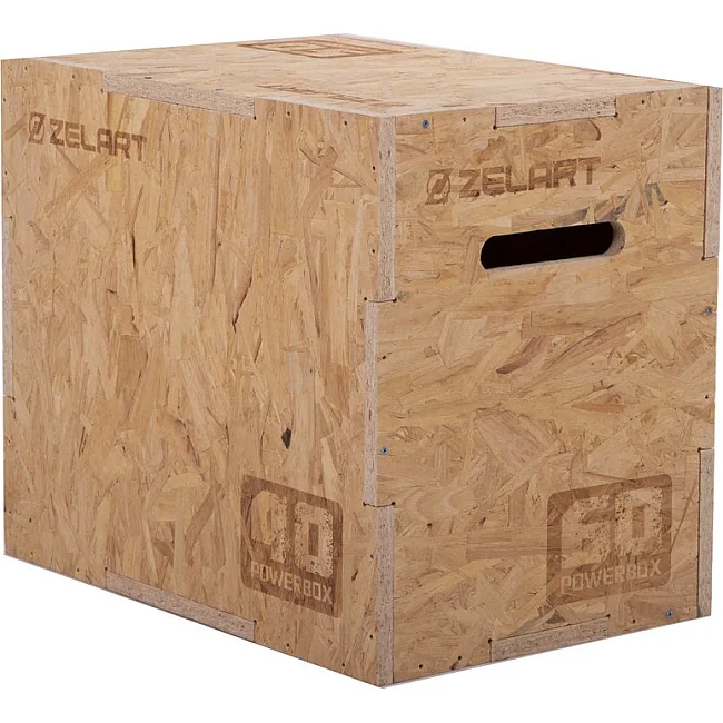 Бокс пліометричний тумба для кросфіту Пліобокс Wood Plyo box ZELART FI-3636-1 1шт 60см