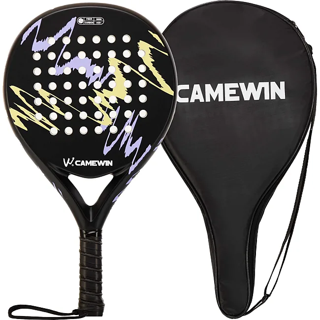 Ракетка для падел-тенниса Padel CAMEWIN BT-6525 (Черный-фиолетовый)