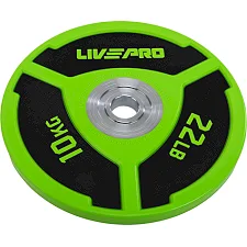 Бамперный диск полиуретановый LiveUp LP8027-10 ø50.5мм 10кг