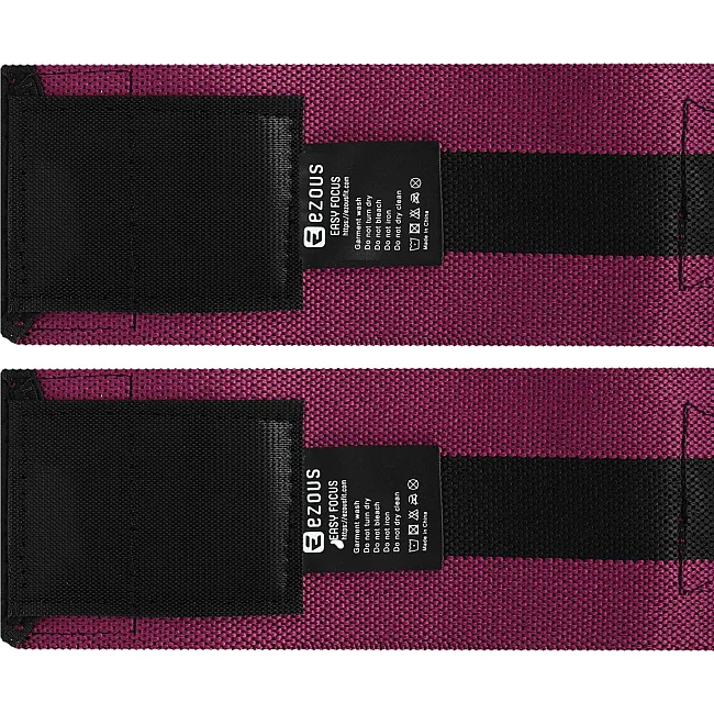 Бинты на локти для жима BUNDLED ELBOW SLEEVE EZOUS A-11-E 2шт (Черный-фиолетовый)