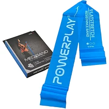 Лента-эспандер для фитнеса и реабилитации POWERPLAY 4112 0.4мм MediBand Light Синяя (6.8 кг)
