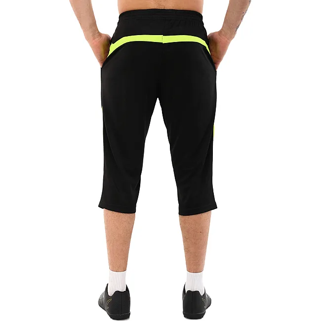 Шорты-бриджи 3/4 спортивные мужские LIDONG SPORTS LD-9716 (Черный-синий)