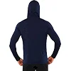 Лонгслив компрессионный спортивный мужской с капюшоном JASON 0997 (Темно-синий)