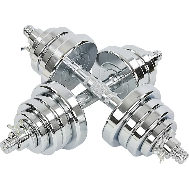 Разборные гантели
 стальные хромированные 25кг SP-SPORT
 TA-8054-25 2шт по 12,5кг хром