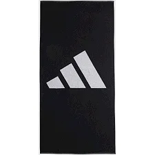 Полотенце Adidas 3BAR TOWEL LARG черное, белое 70x140 см