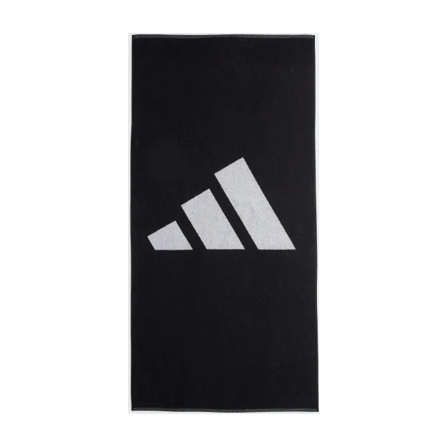 Полотенце Adidas 3BAR TOWEL LARG черное, белое 70x140 см