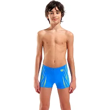 Плавки-шорты для мальчиков Arena POSEIDONIA SWIM SHORT голубой, желтый