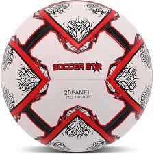 Футбольный мяч гибридная сшивка HYBRID SOCCER STAR FB-4523 №5 PU (Белый-красный)