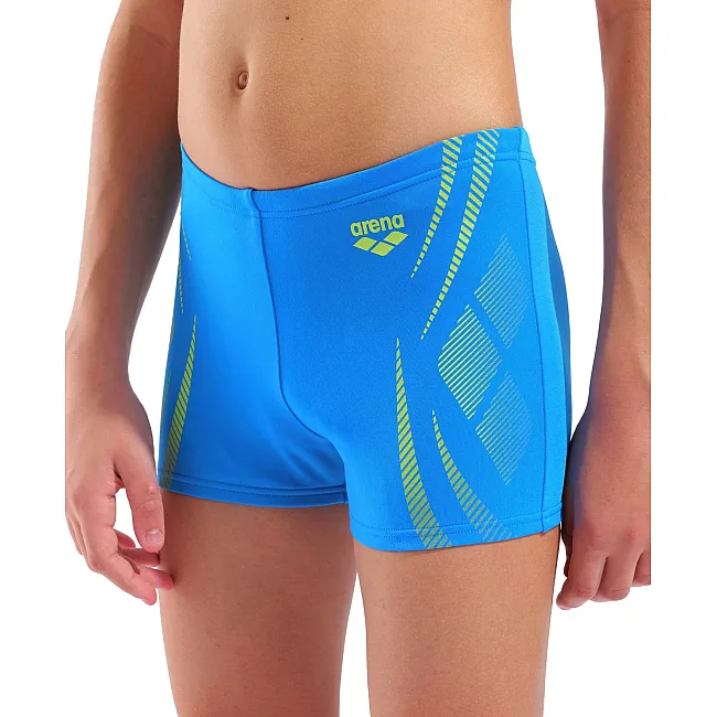 Плавки-шорты для мальчиков Arena POSEIDONIA SWIM SHORT голубой, желтый