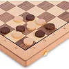Шахматы шашки 2 в 1 набор настольных игр деревянные SP-SPORT
 W9052
 52см x 52см