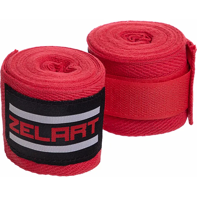 Бинти для боксу
 2штуки ZELART
 BO-2895 3м (Червоний)