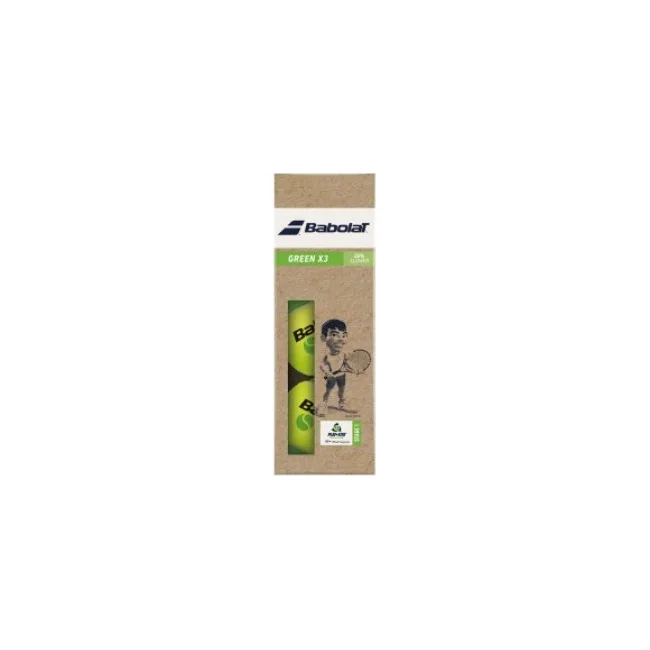 Мячи для тенниса Babolat GREEN paper pack 3 ball