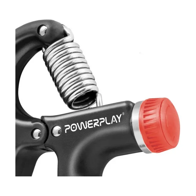 Кистевой эспандер POWERPLAY PP-4323 с регулируемой нагрузкой 10-40 кг. Strength Grip Черно-красный