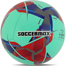 Футбольний м'яч SOCCERMAX FB-4137 №5 PU (Бірюзовий)