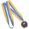 Медаль спортивная с лентой SP-SPORT
  UKRAINE с украинской символикой C-3162 ø5см (Бронзовый)