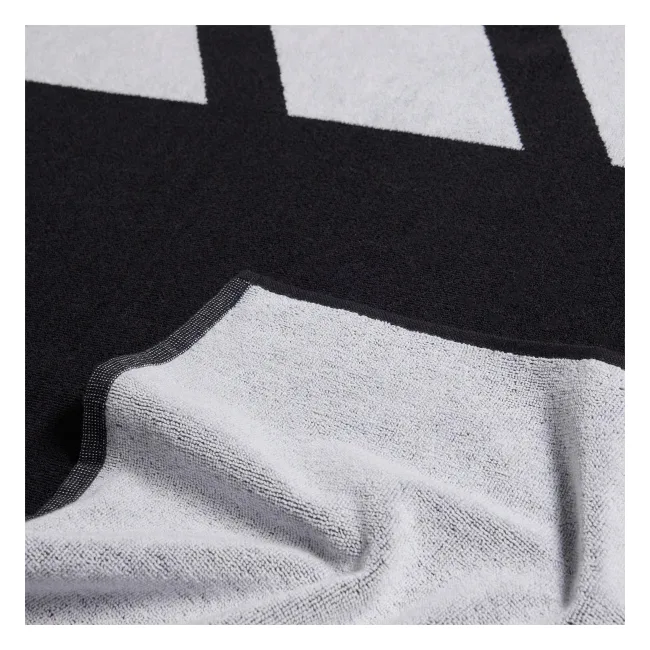 Полотенце Adidas 3BAR TOWEL LARG черное, белое 70x140 см