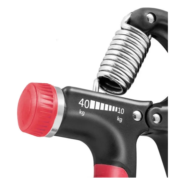 Кистевой эспандер POWERPLAY PP-4323 с регулируемой нагрузкой 10-40 кг. Strength Grip Черно-красный