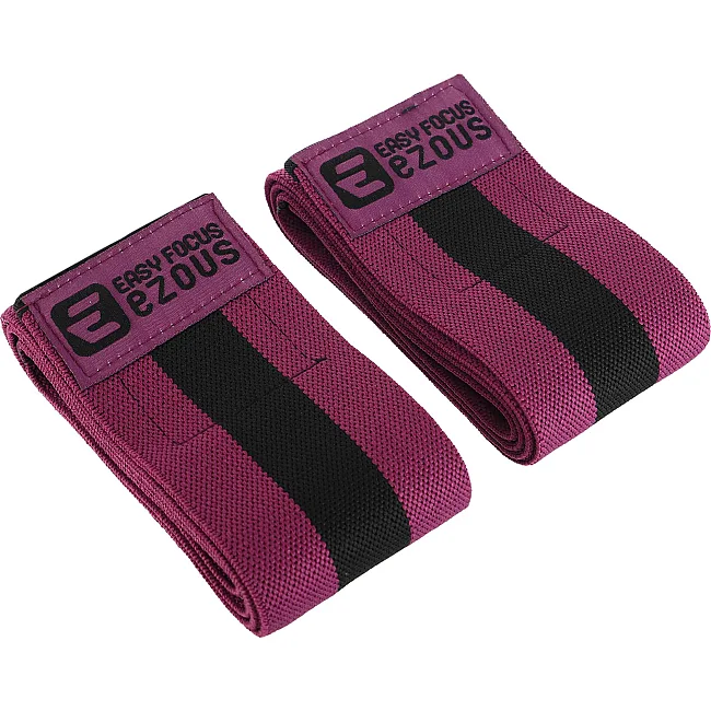 Бинты на локти для жима BUNDLED ELBOW SLEEVE EZOUS A-11-E 2шт (Черный-фиолетовый)