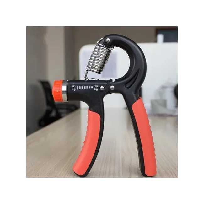 Кистевой эспандер POWERPLAY PP-4323 с регулируемой нагрузкой 10-40 кг. Strength Grip Черно-красный