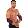 Бинты на локти для жима BUNDLED ELBOW SLEEVE EZOUS A-11-E 2шт (Черный-фиолетовый)