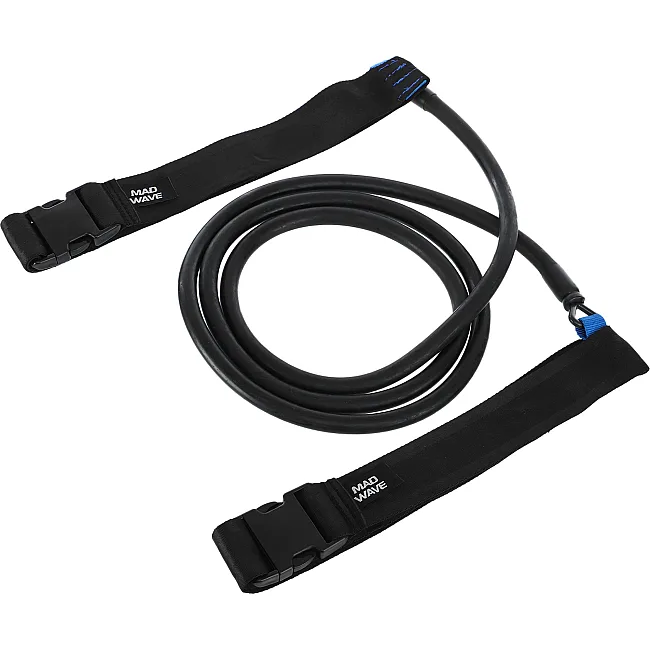 Поясной тренажер парный для плавания MADWAVE
 BELT TRAINER TWO SIDE M077106 длина-2,4м