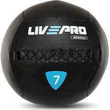 Мяч набивной медицинский для кроссфита WALL BALL LiveUp LP8103-7 7кг