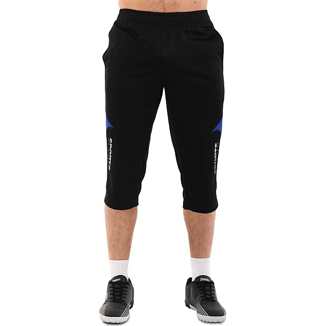 Шорты-бриджи 3/4 спортивные мужские LIDONG SPORTS LD-9716 (Черный-синий)