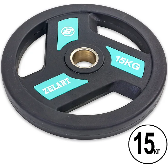 Диск на штангу ZELART TA-5344-15 51мм 15кг