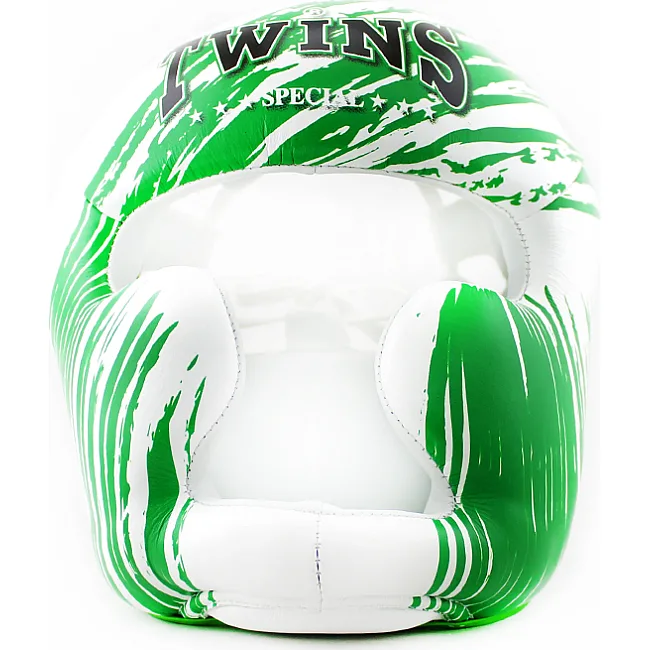 Боксерсикй шлем TWINS Fancy FHGL3-TW2 White-Green