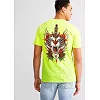 Футболка мужская AFFLICTION Fire Guide Tee Optic Neon Yellow Pigment