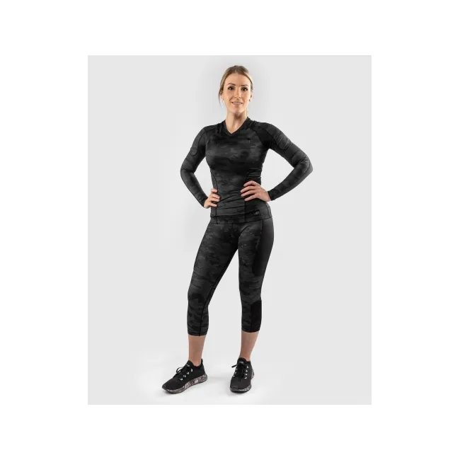 Рашгард жіночий VENUM Defender Long Black Black