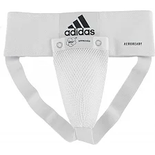 Мужская защита паха с лицензией WKF (белый) ADIDAS ADIBP06WKF