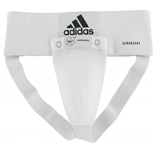 Мужская защита паха с лицензией WKF (белый) ADIDAS ADIBP06WKF