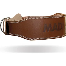Пояс для становой тяги MADMAX MFB-246 Full leather кожаный Chocolate brown