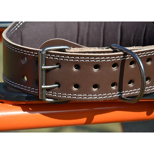 Пояс для становой тяги MADMAX MFB-246 Full leather кожаный Chocolate brown