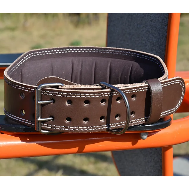 Пояс для становой тяги MADMAX MFB-246 Full leather кожаный Chocolate brown