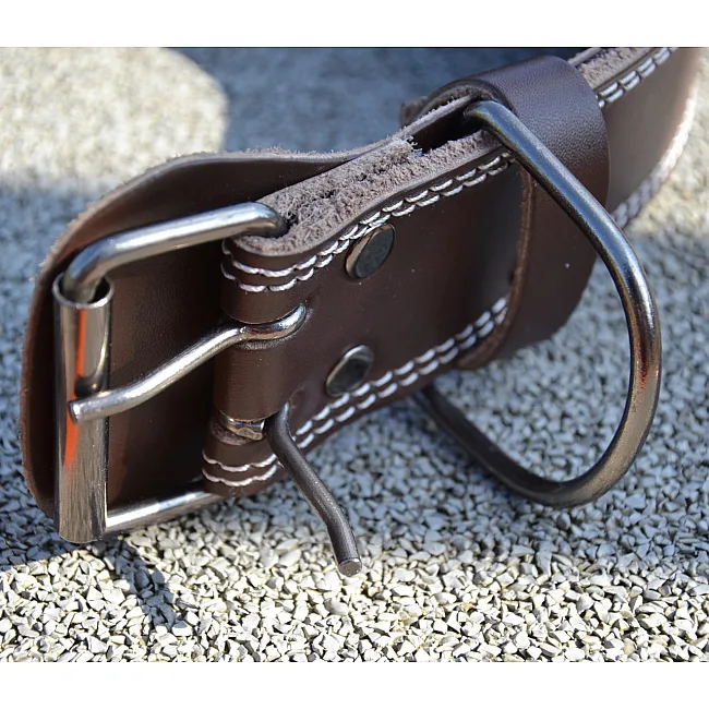 Пояс для становой тяги MADMAX MFB-246 Full leather кожаный Chocolate brown