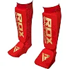 Защитные щитки для ног RDX SI MMA Gel Padded Lightweight OEKO-TEX® Standard 100 Certified Red