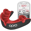 Капа OPRO Silver детская (возраст до 10) Black/Red (art.102503001)
