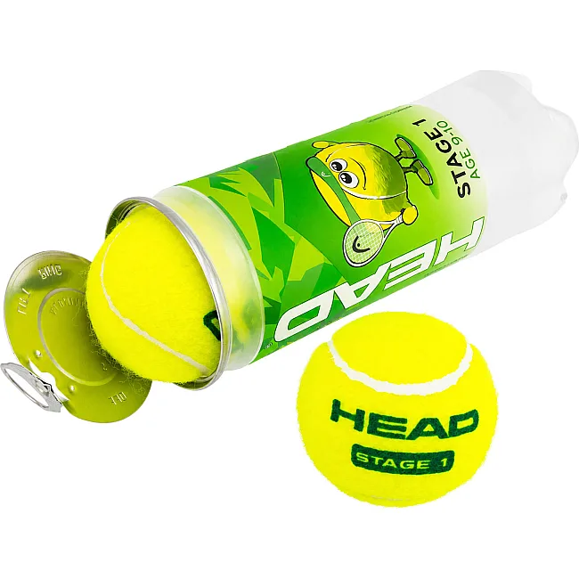 Мячи для большого тенниса HEAD Stage 1 578413 (Салатовый)