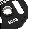 Блины диски полиуретановые 2 Handle металлическая втулка HAMMER STRENGHT TA-9986-5 (Черный)