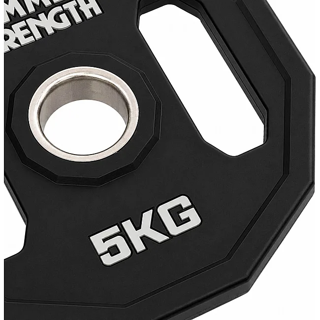 Блины диски полиуретановые 2 Handle металлическая втулка HAMMER STRENGHT TA-9986-5 (Черный)
