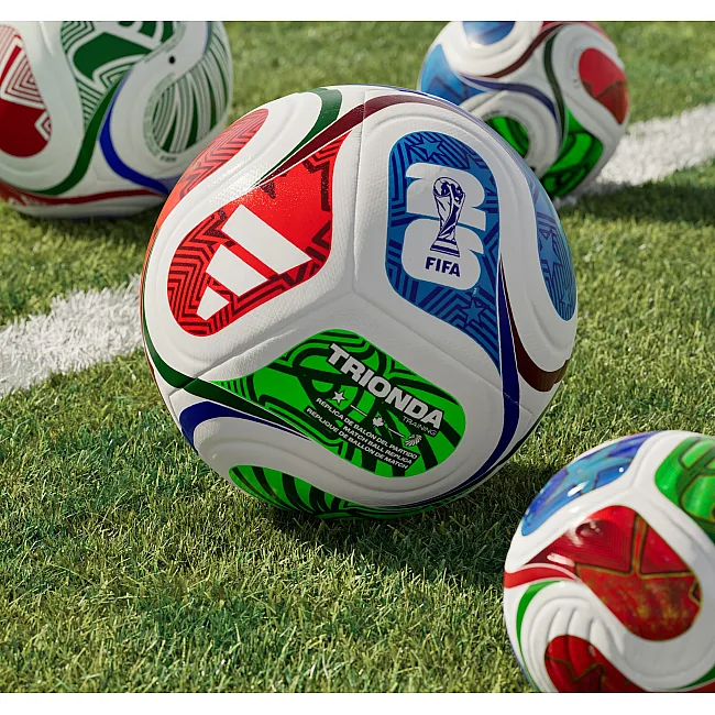 Футбольный мяч ADIDAS FIFA WORLD CUP 26 TRIONDA белый, синий, зеленый