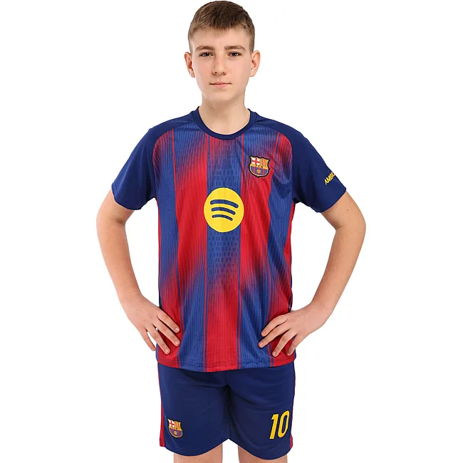 Розпродаж! Футбольна форма дитяча із символікою клубу BARCELONA YAMAL 10 домашня 2026 SP-SPORT CO-7344 (Синій-бордовий)