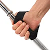 Лямки для тяги вісімки Figure 8 для штанги та важких тренувань POWER STRAP LiveUp LP8772 2шт (Чорний-золотий)