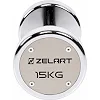 Гантель професійна сталева хромована ZELART TA-7048-15 (Хром)