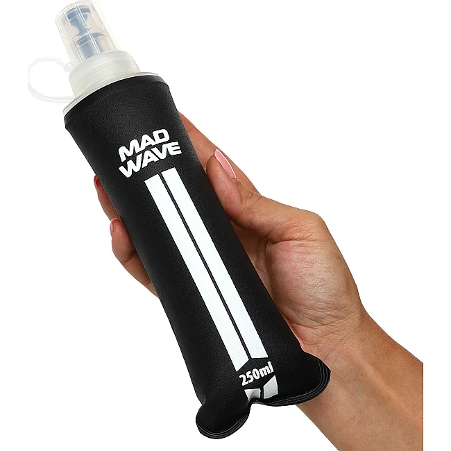 Спортивная бутылка для воды мягкая складная портативная MADWAVE M1393065 (Зеленый)