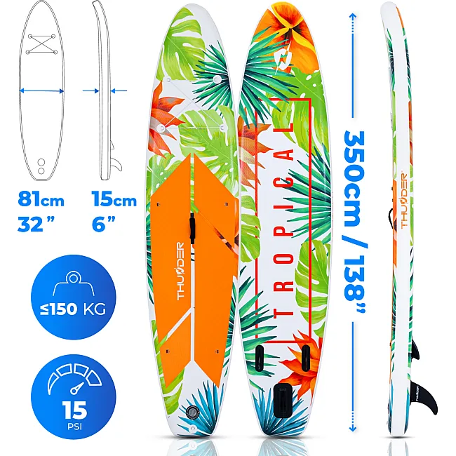 Надувна SUP дошка (Сапборд) THUNDER TROPI-LIGHT 350