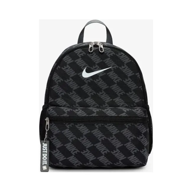 Рюкзак NIKE Y NK BRSL JDI MNI BK-AOP FA25 11L черный, серый (для детей) 25 x 33 x 13 см